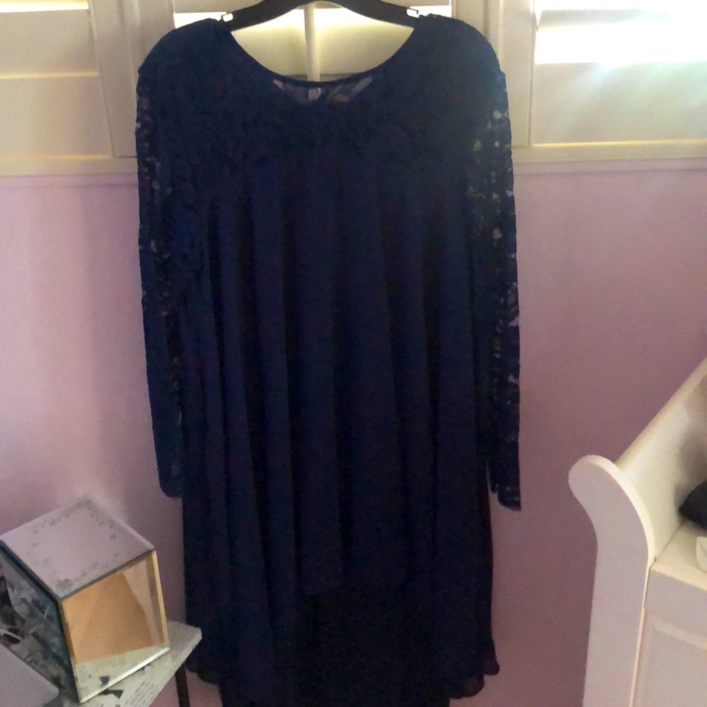 Never worn navy sheath dress, XL